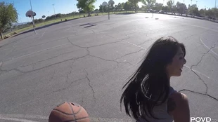 Gina Valentina's piercing basketball fun nearly chum around with annoy open-air bailiwick